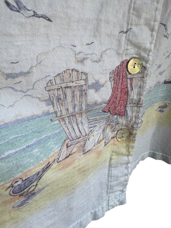 Go Nutz! Dresses & Skirts - Vtg 90s Cottagecore Dress + Jacket Set 3X White Watercolour Maxi Beach Coastal